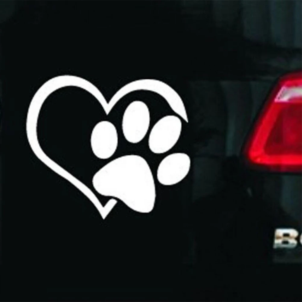 Автомобильная наклейка 2019 модная виниловая лампа в форме сердца лапы фотография