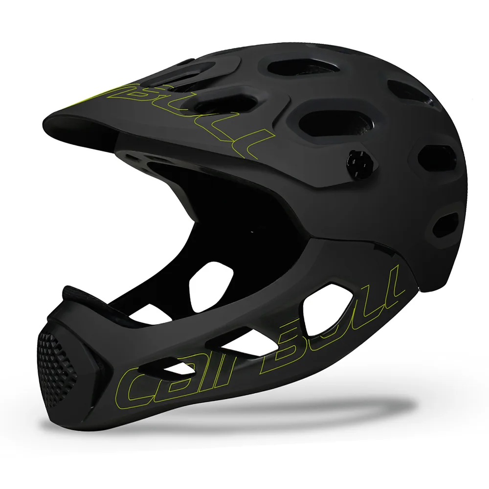 black green Cairbull ALLCROSS Горный шоссейный велосипед с полным лицом для езды на велосипеде шлем Экстремальные виды спорта защитная крышка - Цвет: black green