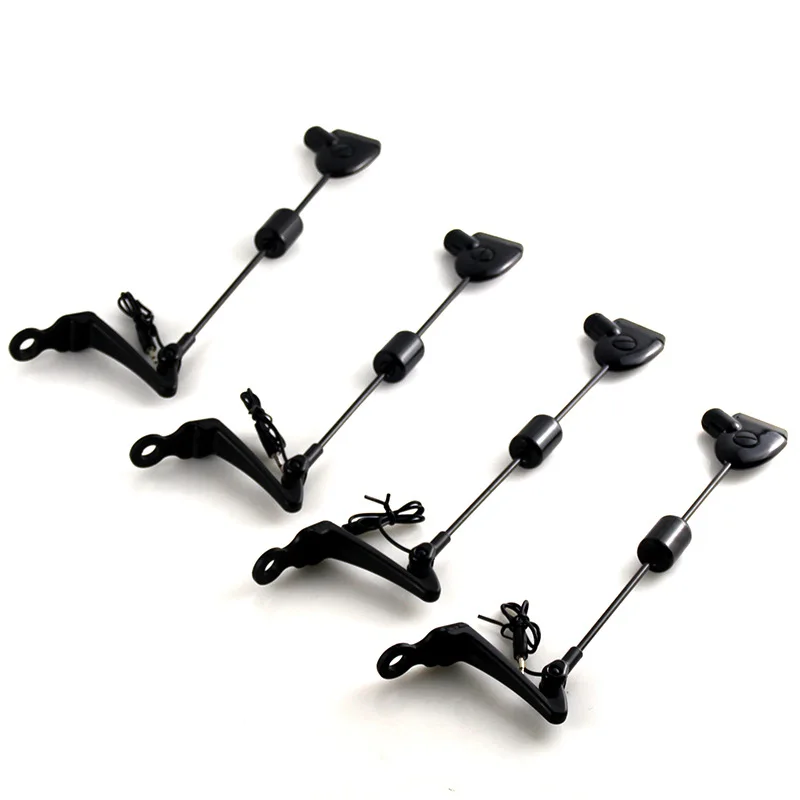 

4-цветные Светодиодные индикаторы для рыболовных снастей на карпа, коробка на молнии, набор удочек, сигнализация клева крючка, свингер, аксе...