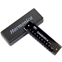 harmonica key of c 10 hole diatonic harmonica c with case for beginner students kids gift blues with case