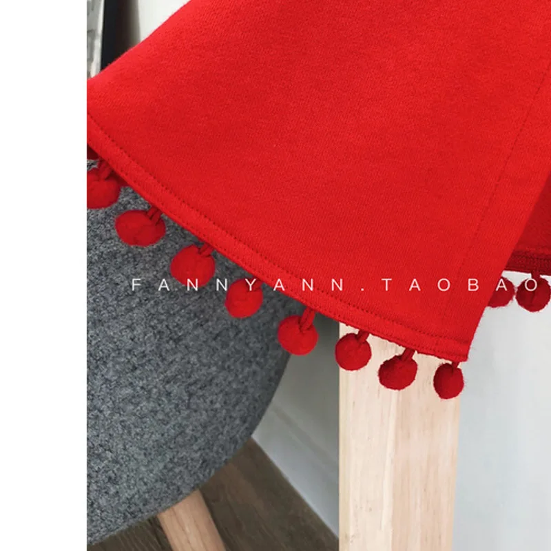 2020 Новая мода осень зима девочка ребенок красный плащ с капюшоном кардиган | Мать