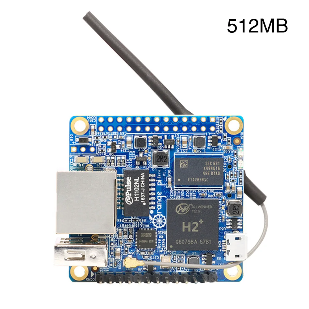 Оранжевый Pi Zero H2 четырехъядерный инструмент для разработки 256MB 512MB