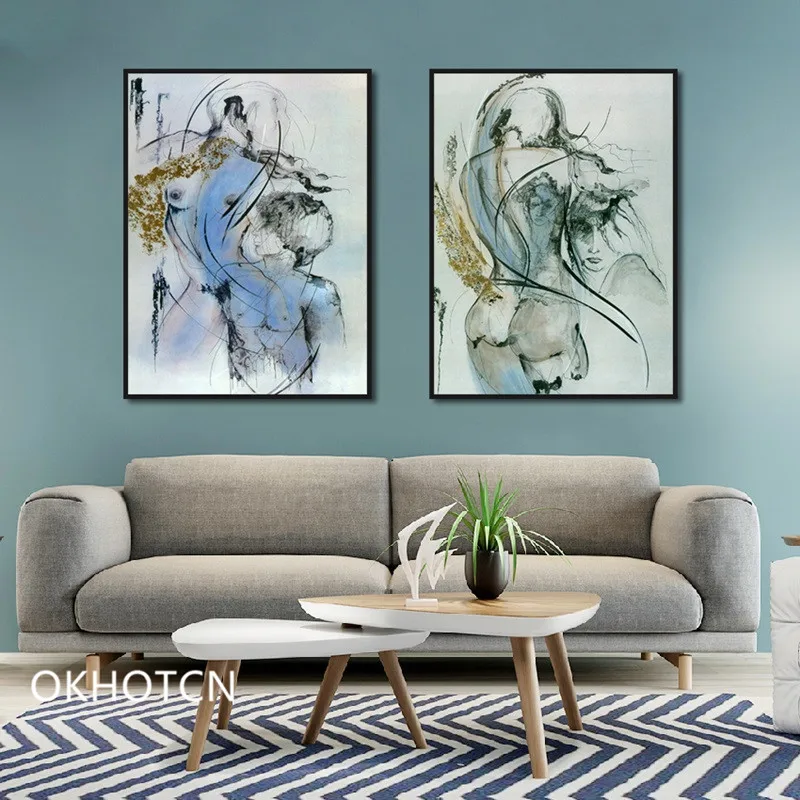 Настенные художественные плакаты и принты в китайском стиле Картина на холсте с