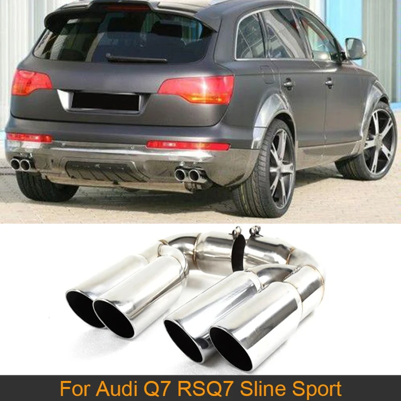 Наконечники выхлопного глушителя для Audi Q7 RSQ7 Sline Sport Utility 4 Door 2007 2013 наконечники