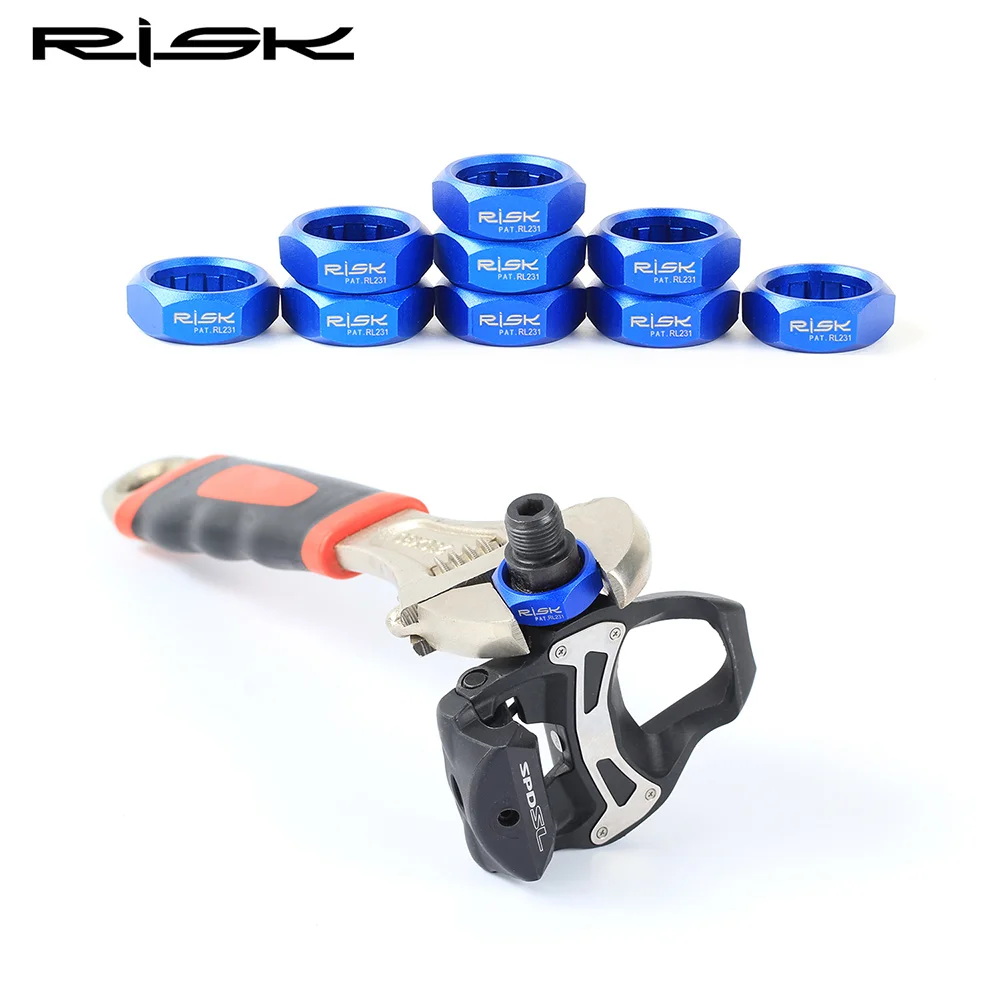

RISK 10T Bicycle Pedal Axle Shaft Disassembly Lost Tool Lock Bolt For Shimano M520/M8040/M8140/M820/M828 Bicycle Accessories