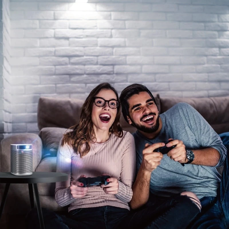 Проектор XGIMI MoGo без экрана ТВ умная лампа с аккумулятором 10400 мАч 210 Ansi люмен 3D