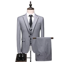 new 3 pieces one buttons gray mens wedding suits shawl lapel wedding suits for men groom wedding suits