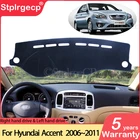Для Hyundai Accent Verna 2006 2007 2008 2009 2010 2011 MC анти-скольжения Мат панельная крышка ковры приборной аксессуары