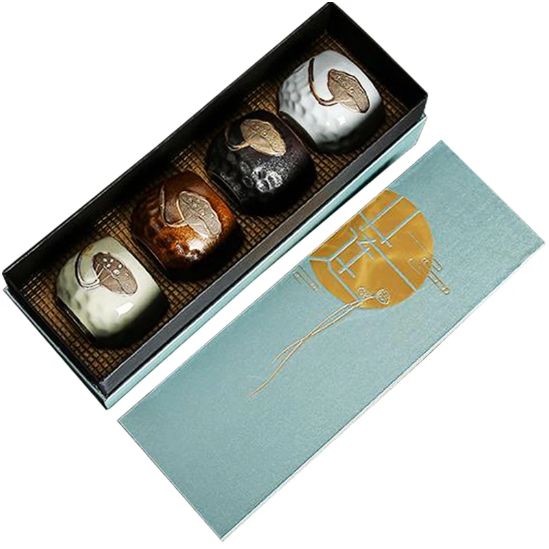 Подарочная коробка керамическая чайная чашка 180 мл для чая в стиле кунг-фу