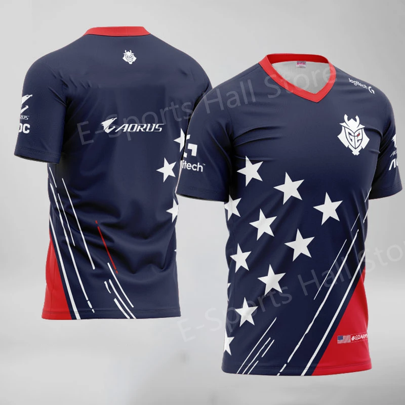 

2021NewG2USA Джерси высокого качества G2 E-sports команда форма футболка последняя форма национальной команды G2 Лига футболка Mobile Legends