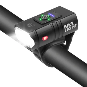 led torch bike front light rainproof usb rechargeable bicycle light 2000lm cycling headlight led 1200mah flashlight bike lamp free global shipping