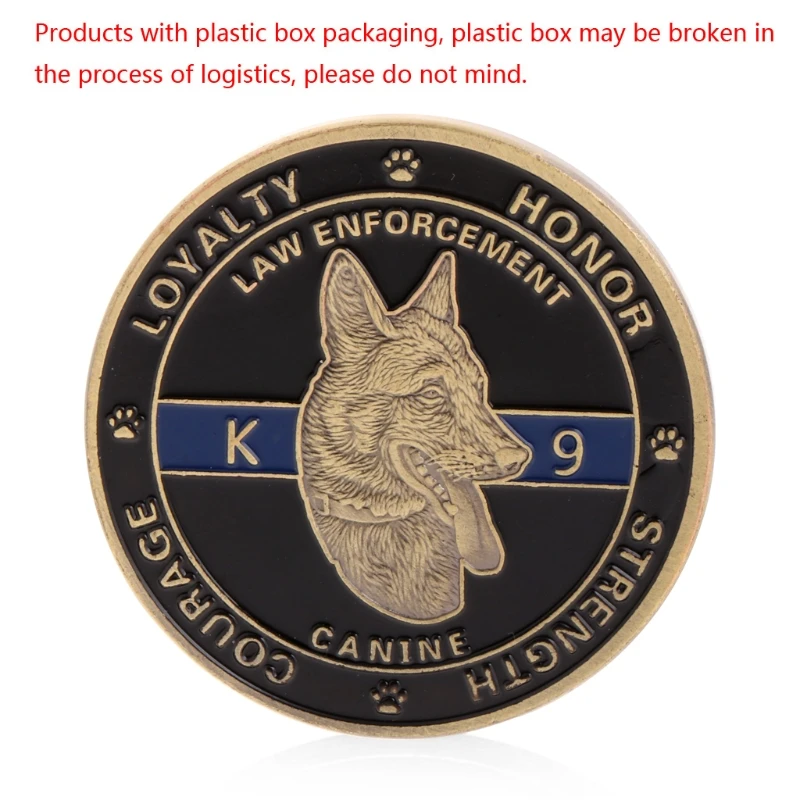 

Police Dog Guardians Law Enforcement Protector Commemorative Challenge Coin Gift