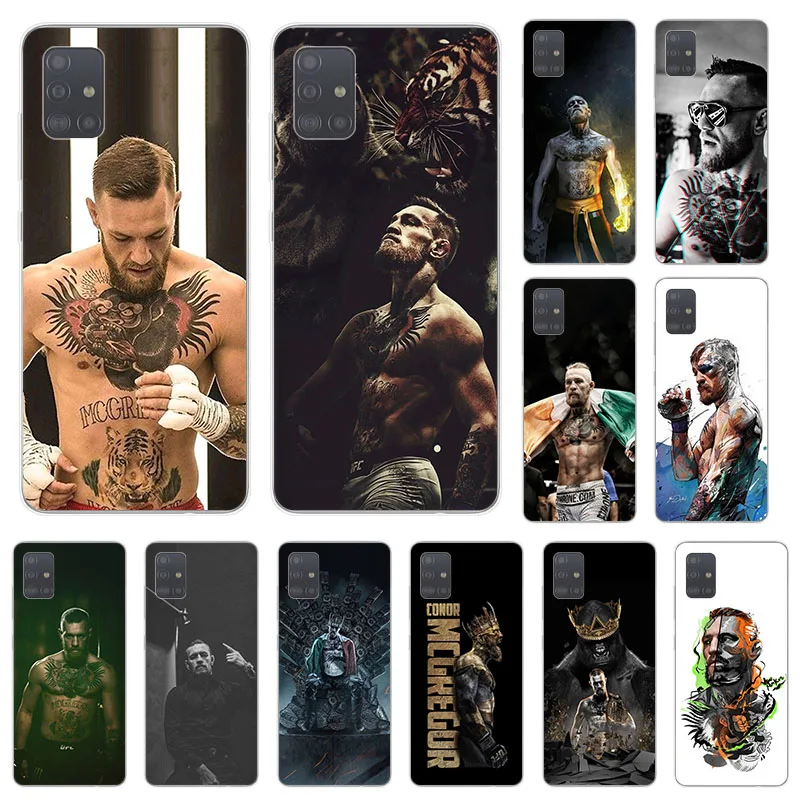 Прозрачный мягкий чехол Conor Mcgregor из ТПУ для телефона Samsung A31 A41 A51 A10 A42 A21S A22 A72 A52 A71 A11