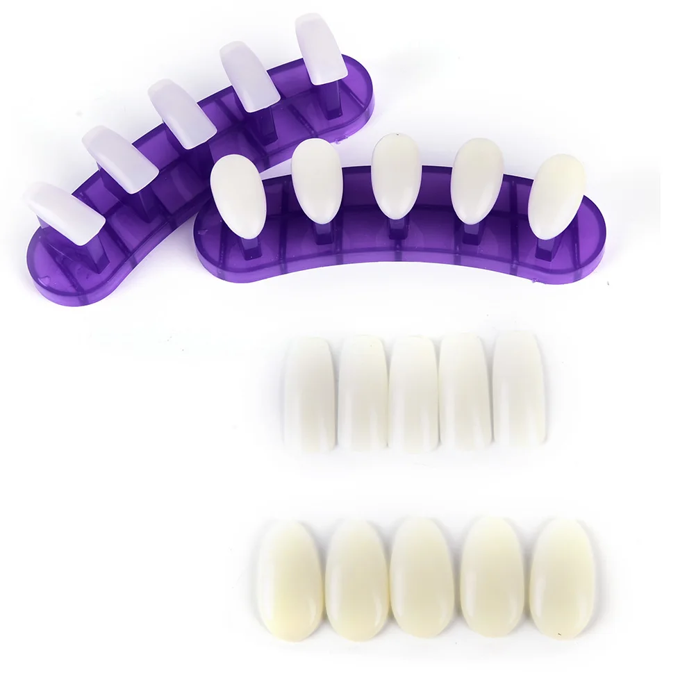 Профессиональные 100 шт./лот накладные ногти съемные Советы практика ногтевого