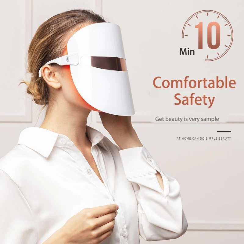 Belleza Facial Masque LED Mask Beauty Skin Rejuvenation Photon Red light Therapy Wrinkle Acne Tighten Care | Красота и здоровье