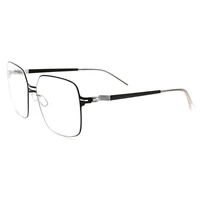 oversized square ultralight without screws frame can custom made myopia lenses and reading glasses photochromic grey and brown