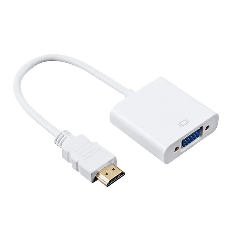High Quality HDMI to VGA Adapter Male To Famale Converter 1080P Digital Analog Video Audio For PC Laptop Tablet | Электроника