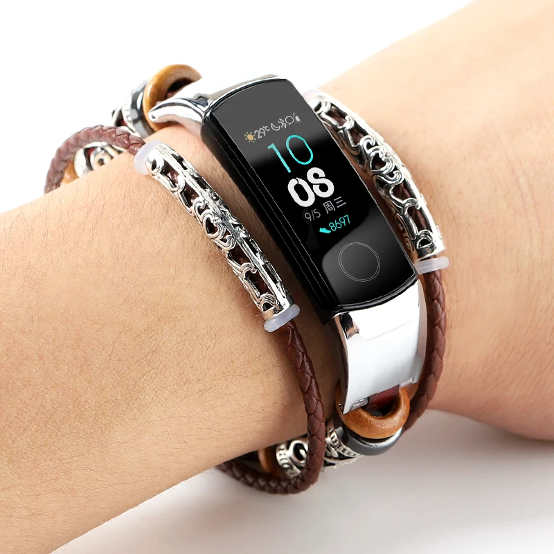 7783 Металлический браслет для huawei honor band 5 Миланская петля ремешок для honor band 4 сменный ремешок магнитная пряжка регулируемый размер - Цвет: 7783