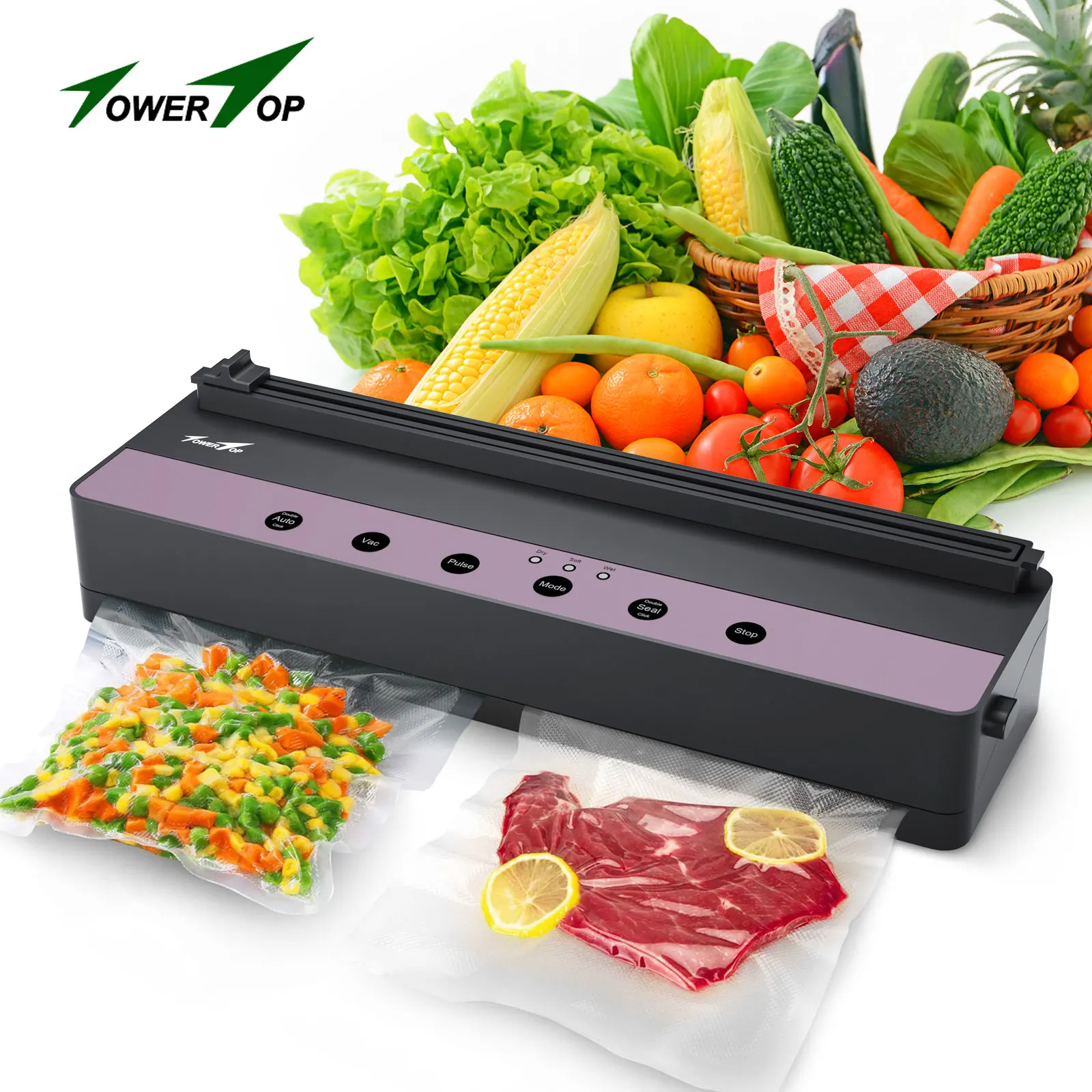 

Пищевой вакуумный упаковщик 100-230 В ЕС Plug Вакуумная упаковочная машина для домашней кухни Бесплатно 1 рулон 20*300 см вакуумный рулон и 5 шт. ваку...