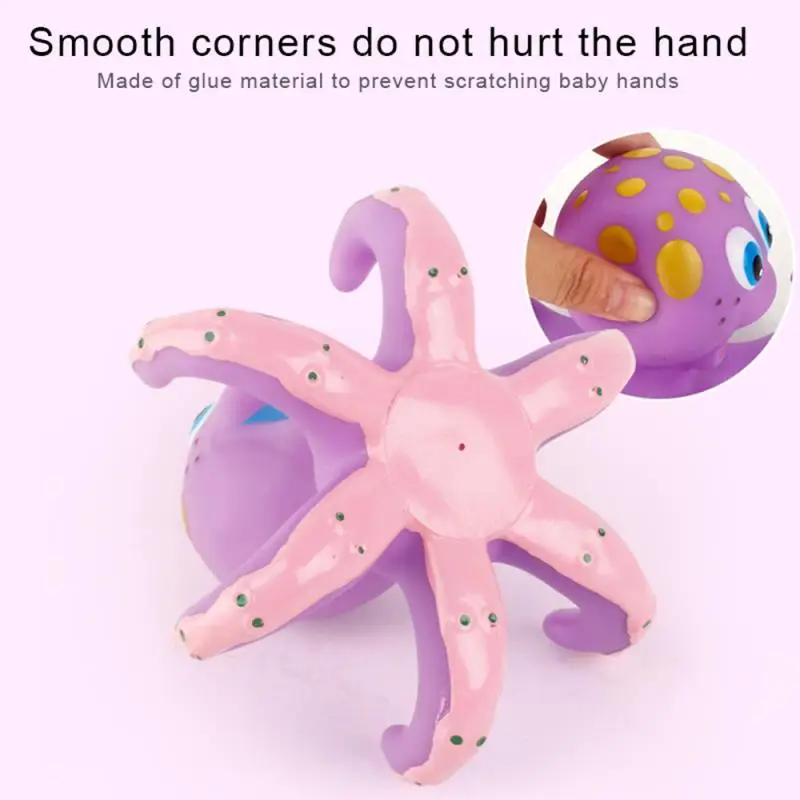 

Children Bath Toys Octopus Bath Game Set Fun Floating Bath Toys Baby Octopus Kids Infant Toddlers 5 Rings Learn Play Fun Toys