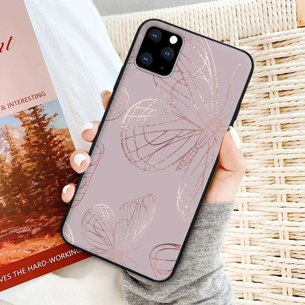 

Trendy Gold Rose Love Heart Telephone Case Cover For Huawei Nova 5 T Y5 Y7 Y9 S Prime Mate 20 X 10 20 30 Lite Pro 9