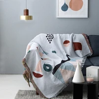 nordic throw blanket multifunction wonderland decor slipcover cobertor sofa bed non slip stitching soft all match sheet