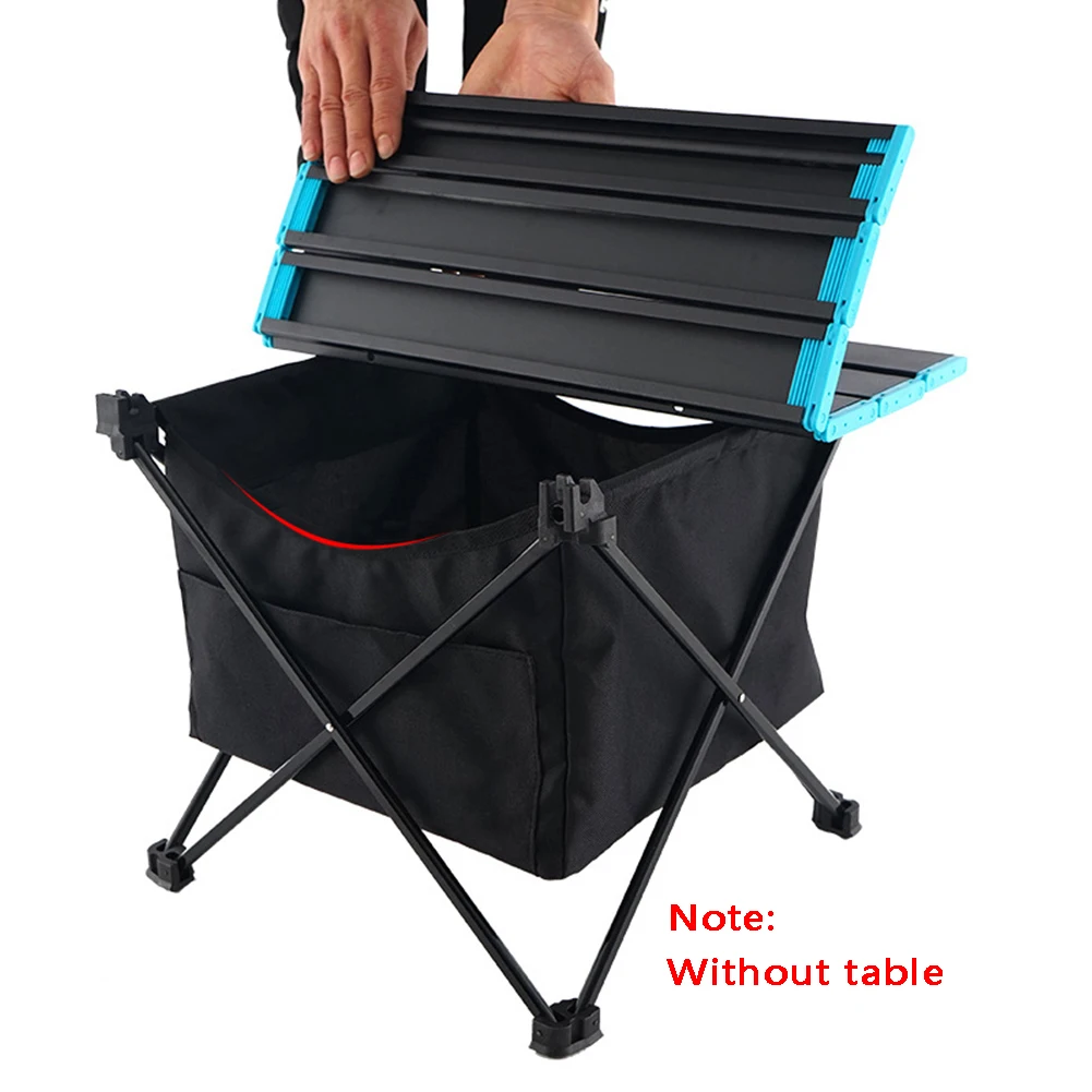 

Outdoor Folding Table Storage Hanging Basket Waterproof Picnic Camping Pouch Organizer Barbecue Table Oxford Fabric Bag