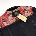 21W35, Азиатский Размер, штампованная винтажная куртка цвета индиго ручной работы, высокое качество, супертяжелая, 14 унций, джинсовая куртка-сырец