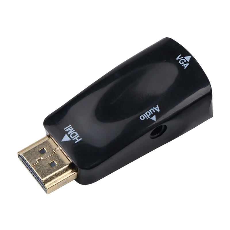 Новый Переходник HDMI совместимый с VGA Кабель преобразователь штекер гнездо