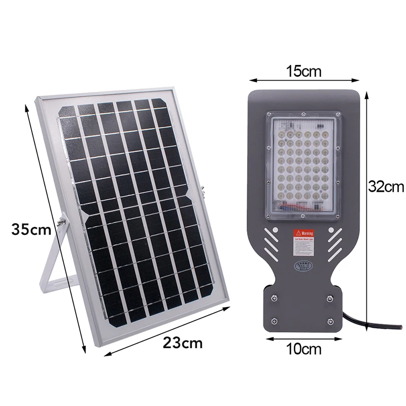 48LED 60W Solar Wall Street Light Outdoor Lighting Garden Lamp With Remote Controller Waterproof IP65 Lamp
