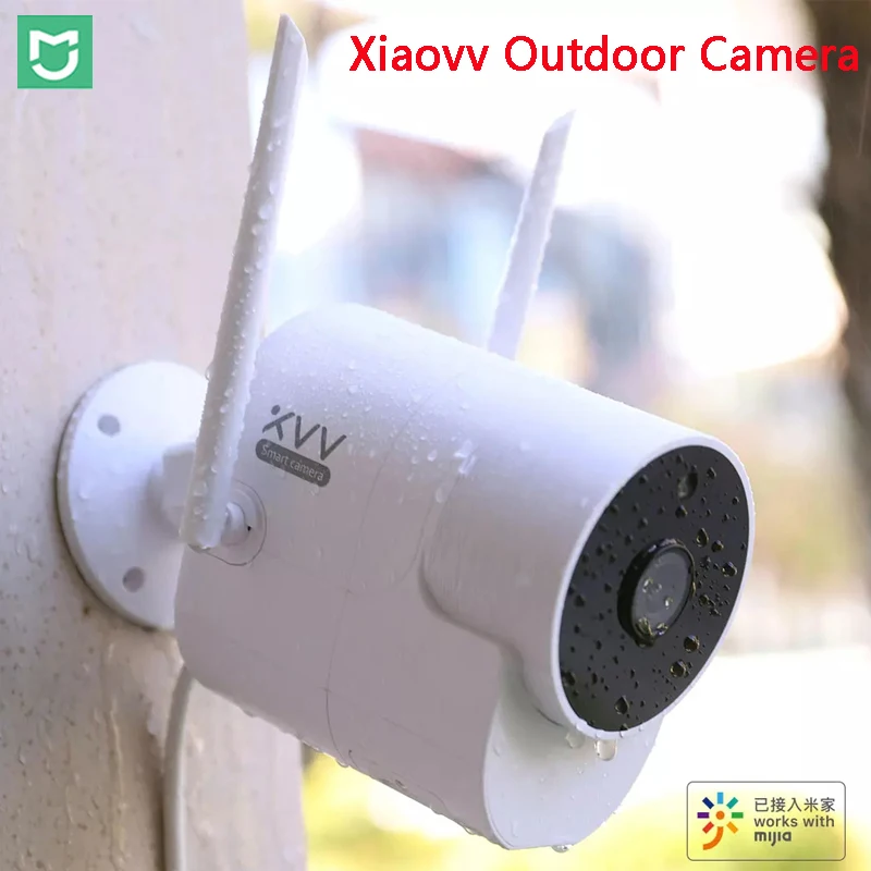 

Наружная IP-камера Xiaomi, 150 °, 1080P, беспроводная, Wi-Fi, камера ночного видения высокой четкости, работает с приложением Mijia