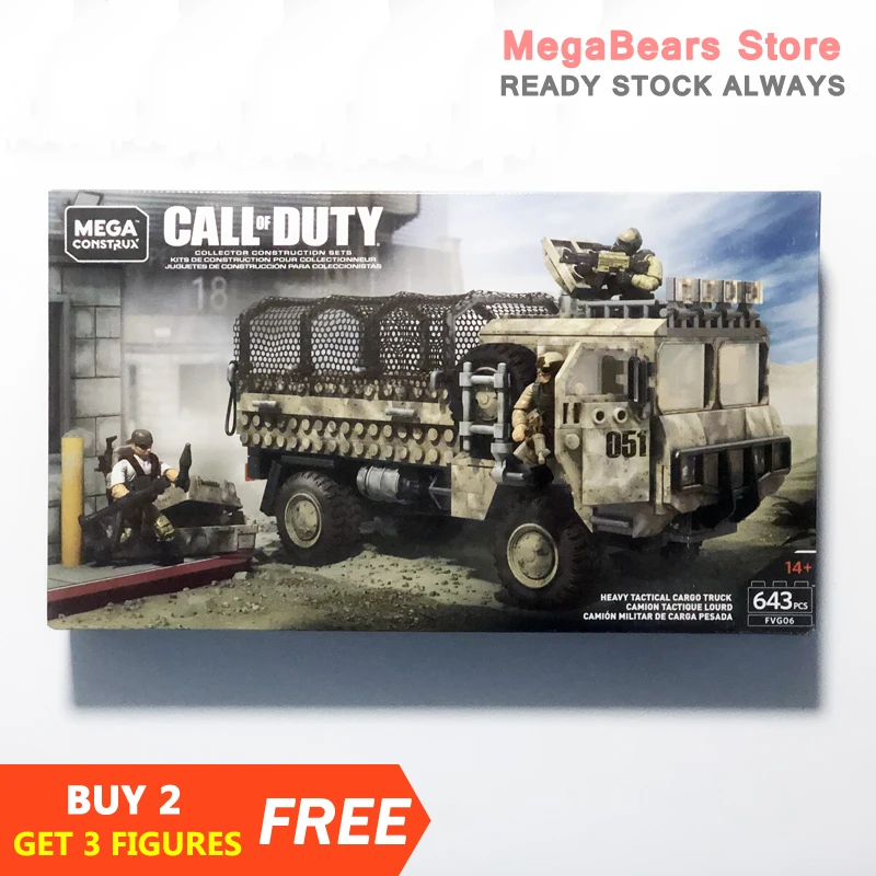 Мега блокс конструкс Call of Duty FVK06 тяжелый Тактический грузовой строительные блоки