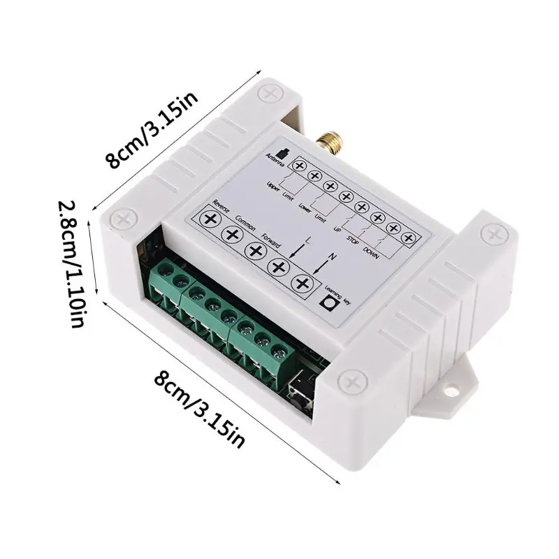 

DC12V-48V 3CH Wireless Remote Control Switch RF Relay Receiver Module Controller for Electric Gate Door Window
