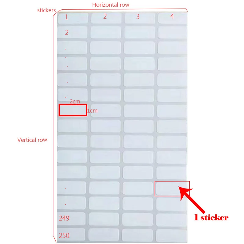 500/5000 шт./объемные идентификационные наклейки для ярлыков инструменты вышивки |