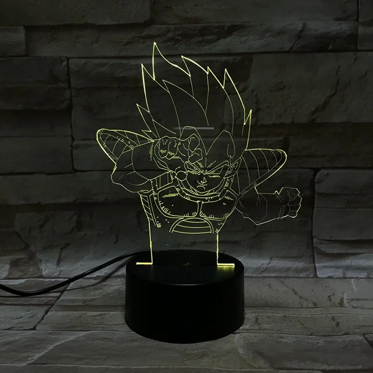 VCity 3D ночник Dragon Ball серии Goku мультфильм рисунок Touch беспроводной USB лампа атмосферное освещение домашний магазин стол современный декор