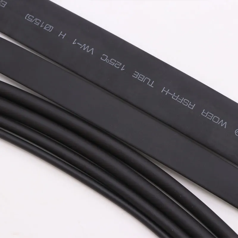 

1M Diameter 1.5~50mm No Glue Heat Shrink Tubing 3:1 Ratio Waterproof Wire Wrap Insulated Adhesive Lined Cable Sleeve Black