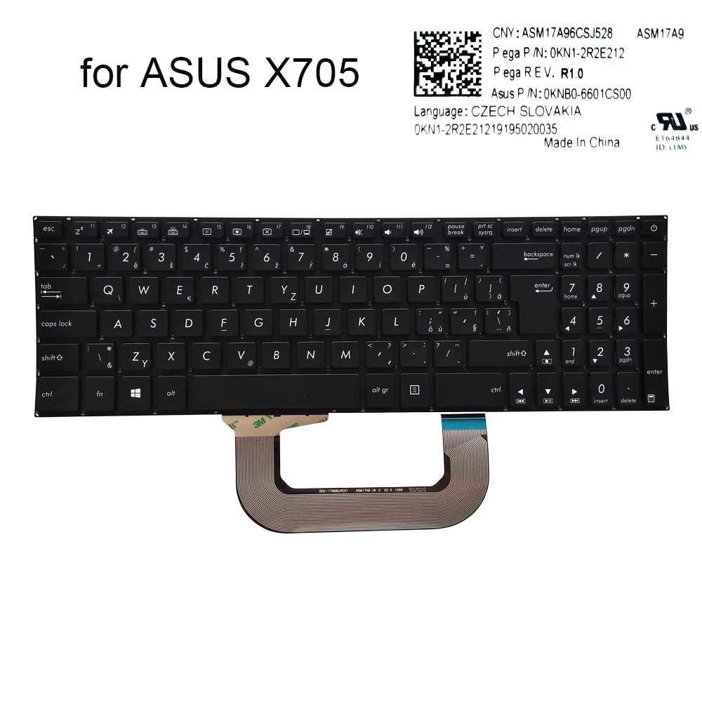 

Клавиатура с подсветкой для ноутбука ASUS VivoBook X705 N705 F705 X705UQ X705M X705UD 6601CS00