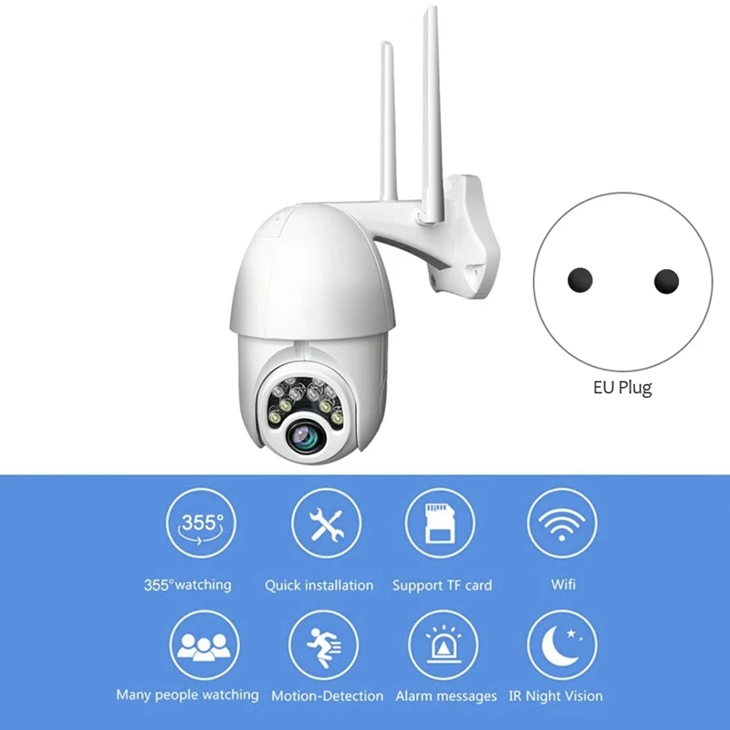 1080P IP камера Onvif Wi-Fi CCTV IR наружного видеонаблюдения NetCam Camara внешняя TF карта аудио и