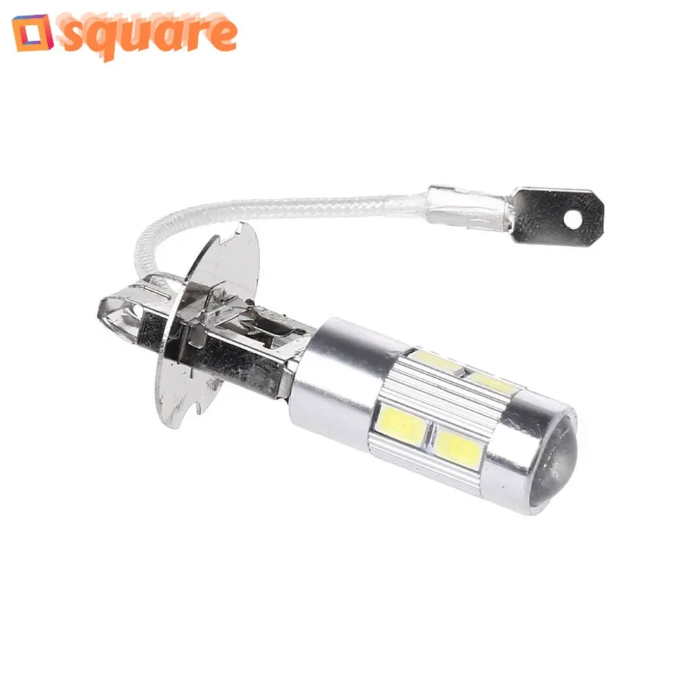 

Brand New 2pcs High Performance Led H3 H1 10smd 10led5630 Highlight Led Driving Lights Fog Bulb Decoding Fog Lights