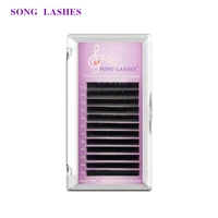 song lashes ellipse flat false eyelash extensions flat roots saving time recommended by technicians cc curl lashes eyelash