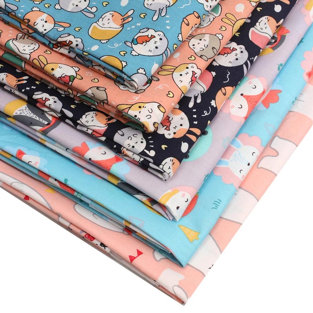 

Cotton Printed Fabric By The Meter Animal Print Diy Dress Home Textile Production Decoration Materials Sewing Supplies 45*150cm