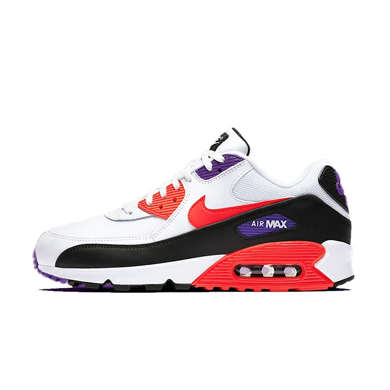 Оригинальные мужские кроссовки для бега от NIKE AIR MAX 90, новые цветные легкие Нескользящие модные Оригинальные кроссовки AJ1285 - Цвет: AJ1285-106