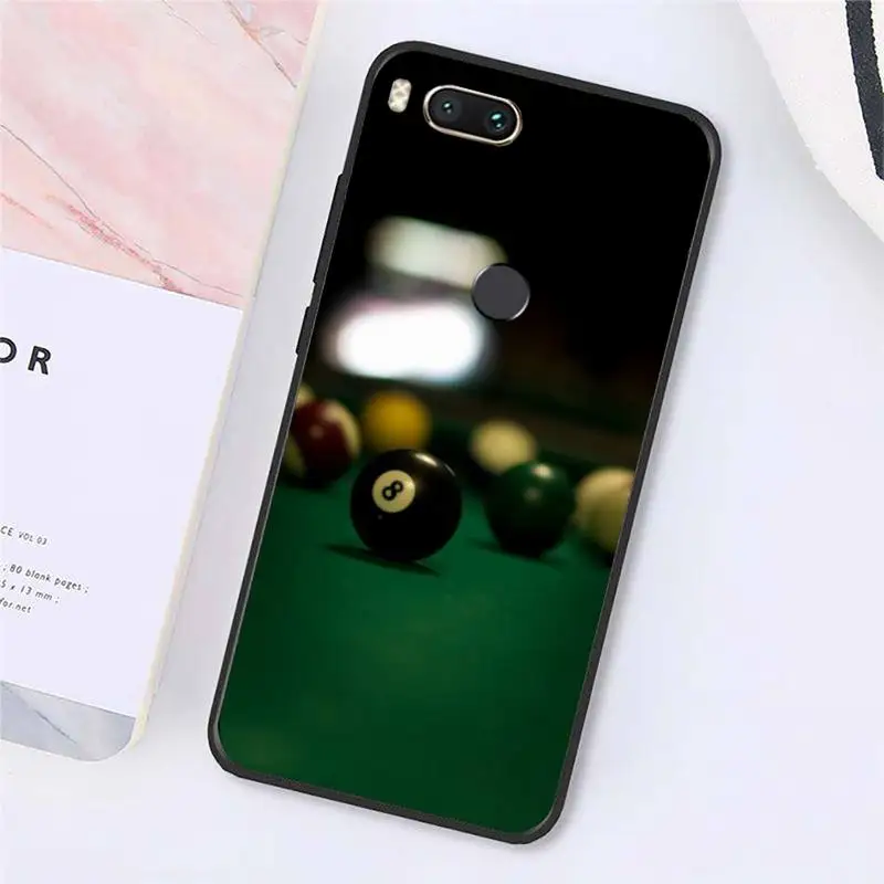 

Billiards Balls play game Phone Cases For Xiaomi Redmi note 7 8 9 t k30 max3 9 s 10 pro lite Luxury brand shell funda coque