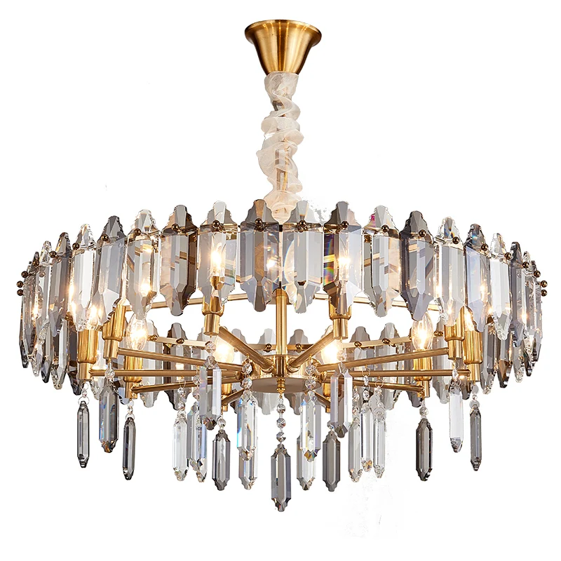 

Modern Lustre Crystal Led Chandelier Lighting Gold Metal Living Room Led Pendant Chandelier Lights Dining Room Led Hanging Lamp