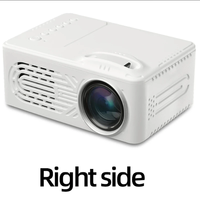 

814 LED Mini Projector Portable Projector with USB Home Media Projector Supports 1080P Player Built-in Speaker US Plug