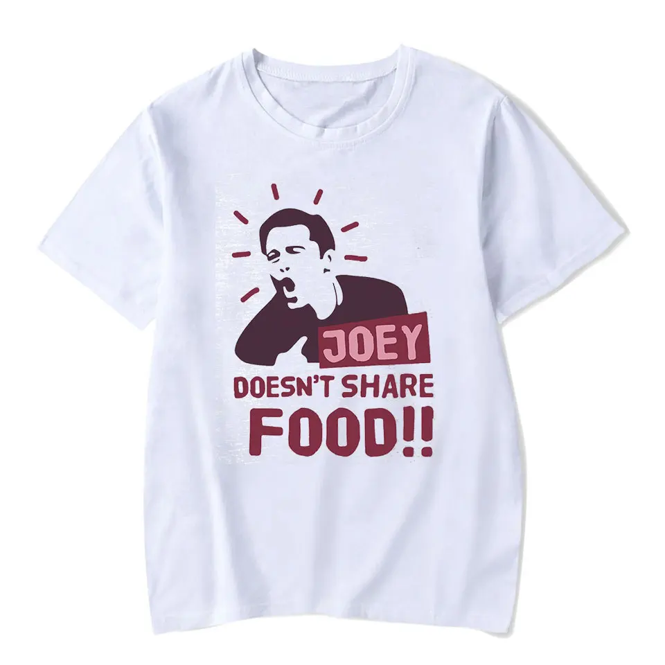 

Cartoon Friends Tv Show Women Tshirts with Prints Casual Fashion Eat Like Joey Like Rachel T Shirt Women Cotton Summer Cute