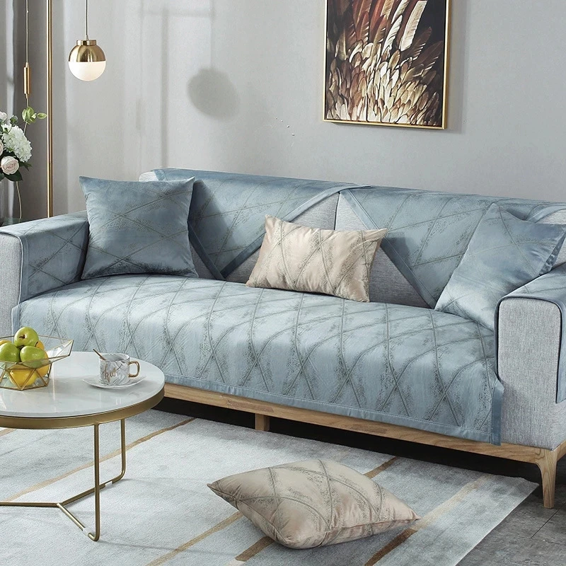 Современный чехол для дивана и диванных подушек диван Полотенца четыре сезона