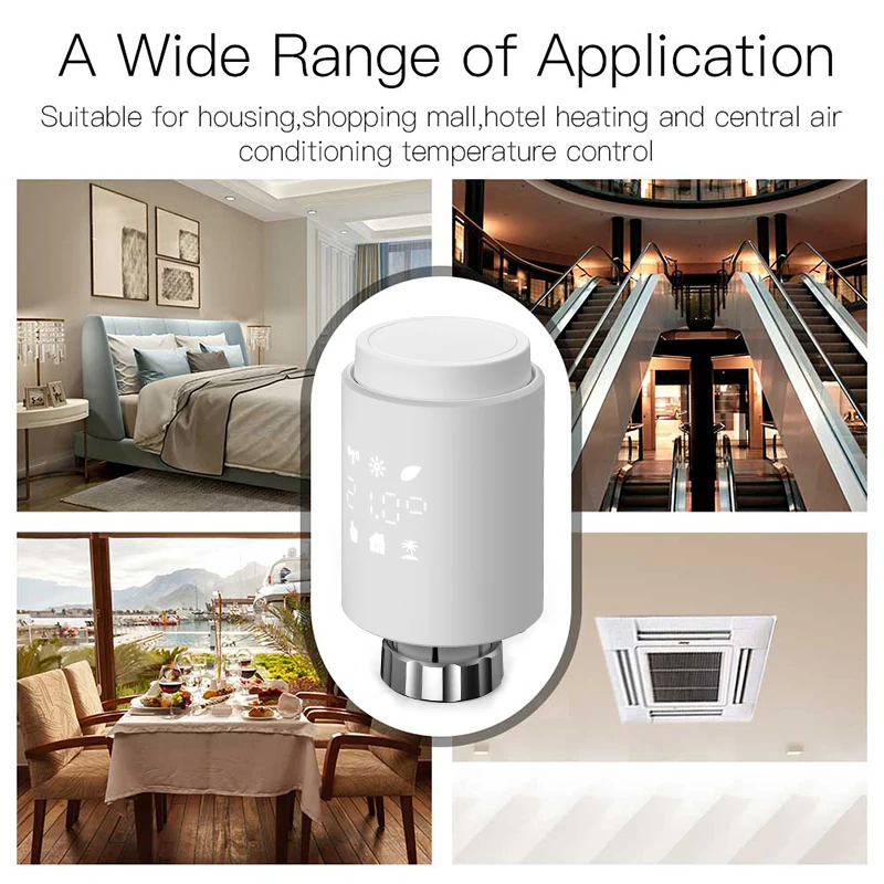 Термостат ZigBee с регулятором температуры умный программируемый клапан радиатора