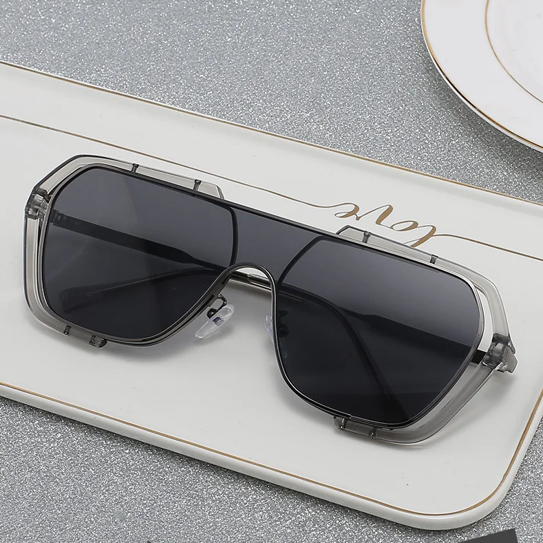 

Oversized Sunglasses Women Fashion Sun Glasses For Women Brand Designer Vintage Glasses Men Square Sunglasses Men Metal Eyewear