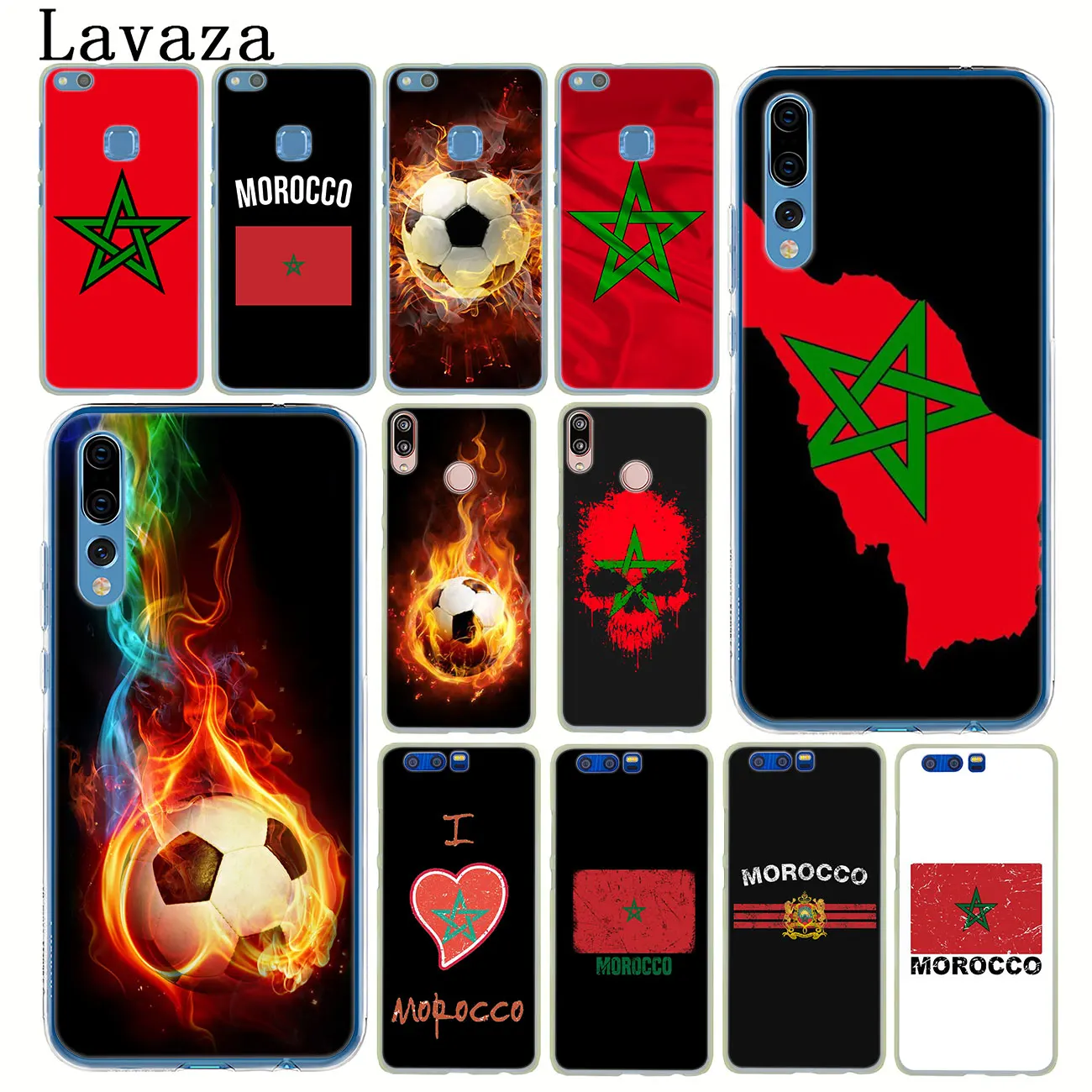 Lavaza марокканский Флаг Футбол чехол для телефона Huawei P30 P20 Pro P9 P10 Plus P8 Lite Mini 2016 2017 P